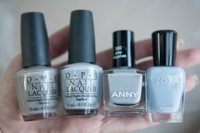OPI French Quarter For Your Thoughts My Pointe Exactly ANNY Grey Elegance Zoya Kristen