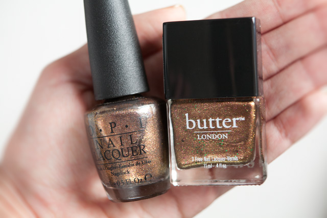 Butter London Scuppered OPI Warm & Fozzy