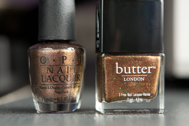 Butter London Scuppered OPI Warm & Fozzy