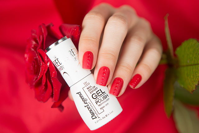 Dance Legend LE59 Red-y To Roll |Red Show Gel collection | Gel Polish Velvet Matt Top Coat