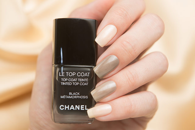 Chanel 548 Blanc White | Le Top Coat Tinted Top Coat Black Metamorphosis| Coco Codes collection | Spring Summer 2017