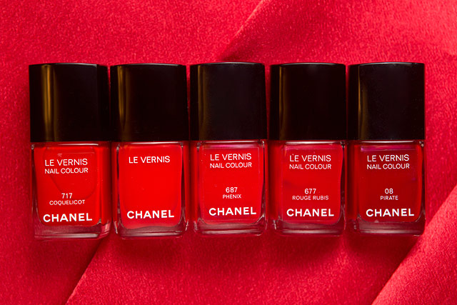 Chanel Coquelicot | Rouge Red | Phenix | Rouge Rubis | Pirate