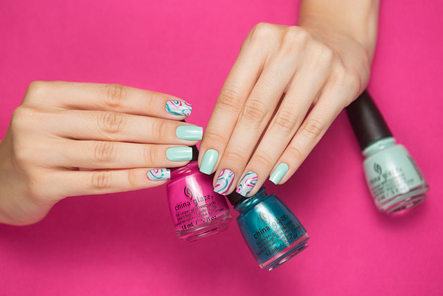 China Glaze Don't Teal My Vibe / Kiss My Sherbet Lips / Too Much Of A Good Fling | Spring Fling collection