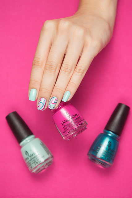 China Glaze Don't Teal My Vibe / Kiss My Sherbet Lips / Too Much Of A Good Fling | Spring Fling collection