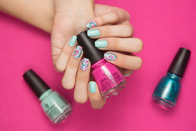 China Glaze Don't Teal My Vibe / Kiss My Sherbet Lips / Too Much Of A Good Fling | Spring Fling collection