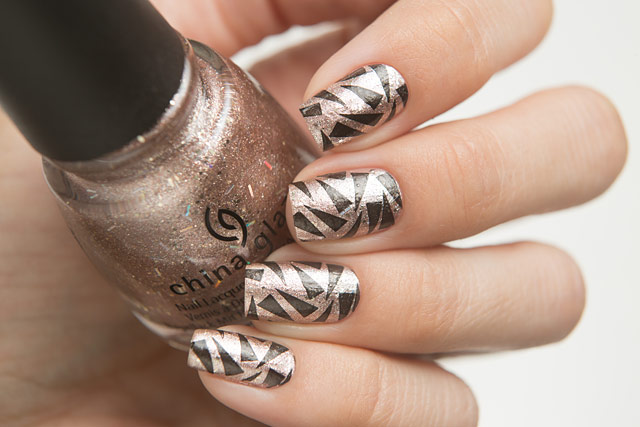 Lesly Plates LS-141 | China Glaze Beach It Up | Dance Legend 2 Black Stamping collection