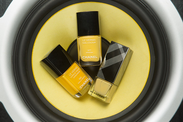 Chanel Giallo Napoli | Chanel Mimosa | Burberry Pale Yellow