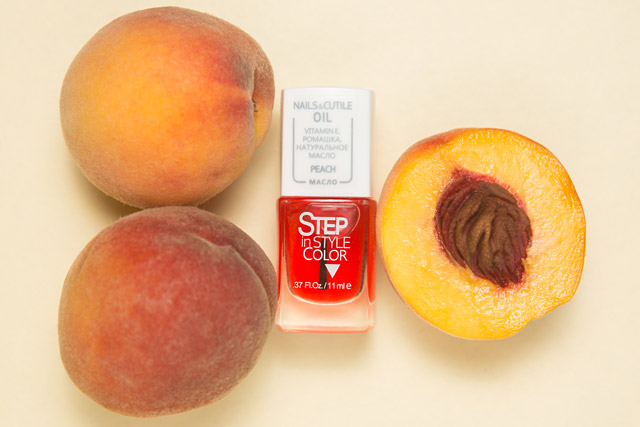 Step Nails and Cuticle Oil Peach