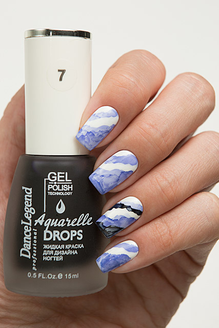 07 Deep Blue | Dance Legend Gel Polish Aquarelle Drops collection