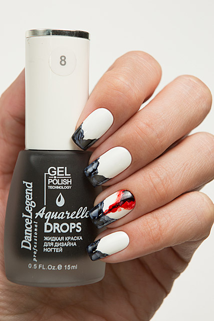 08 Black | Dance Legend Gel Polish Aquarelle Drops collection