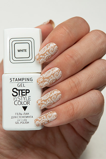 Step Stamping Gel White