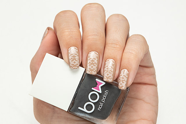 Stamping White/Gray | Bow Nail Polish